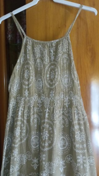 Vestido largo estampado talla XL
