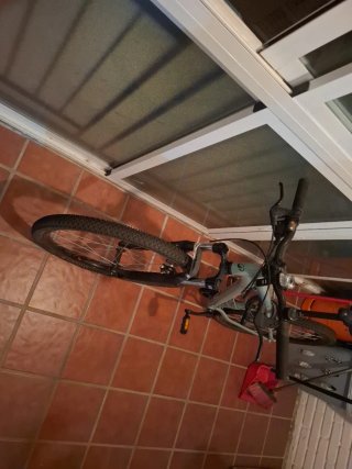 Bicicleta Rockrider,chirria y una rueda desinflada