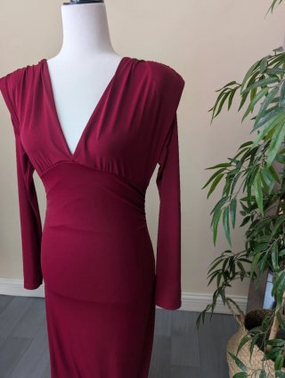 Vestido burdeos talla S