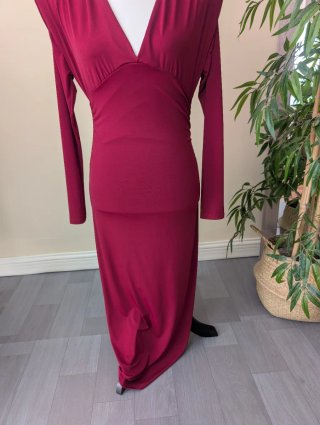 Vestido burdeos talla S