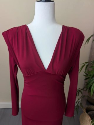 Vestido burdeos talla S