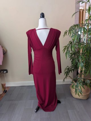 Vestido burdeos talla S