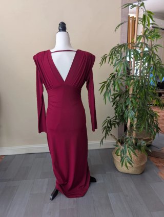 Vestido burdeos talla S