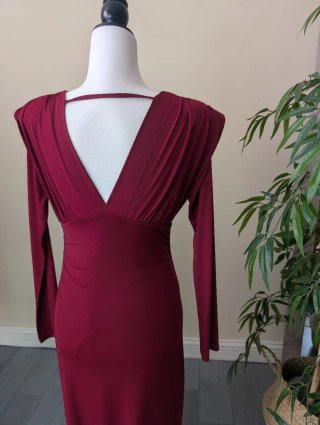 Vestido burdeos talla S