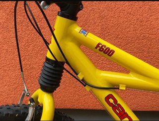 Bicicleta Cannondale F600 Amarilla