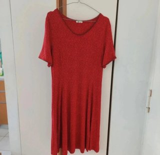 Abito Deerberg rosso taglia M gonna svasata
