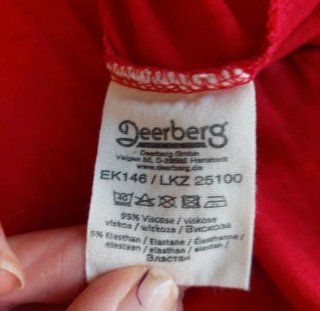Abito Deerberg rosso taglia M gonna svasata