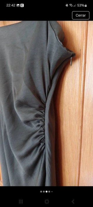 Vestito lungo Zara verde oliva