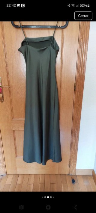 Vestito lungo Zara verde oliva