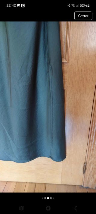 Vestito lungo Zara verde oliva