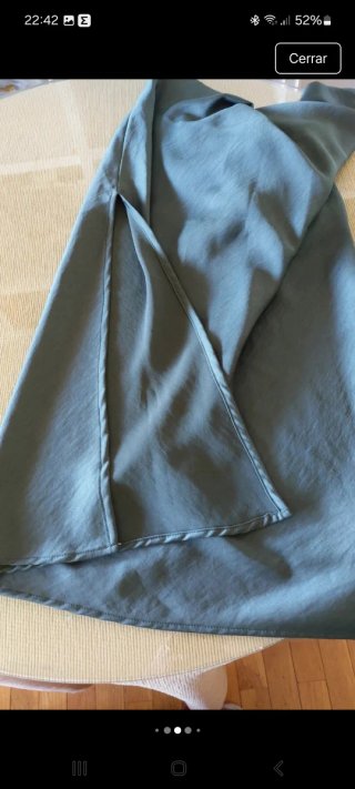 Vestito lungo Zara verde oliva