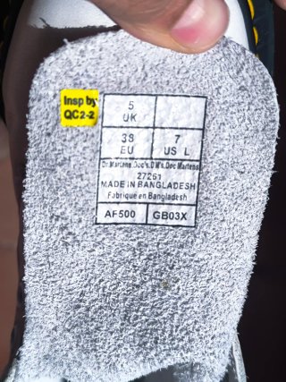 Botas Dr Martens 10 agujeros n 38 blanco roto