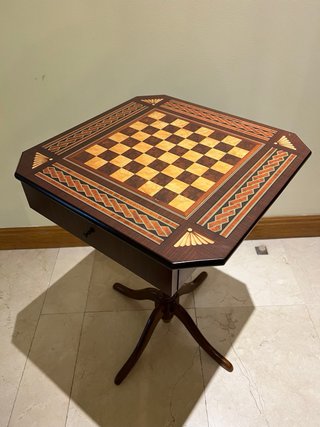 Mesa de ajedrez vintage