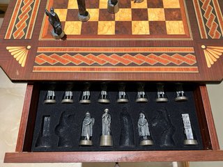 Mesa de ajedrez vintage