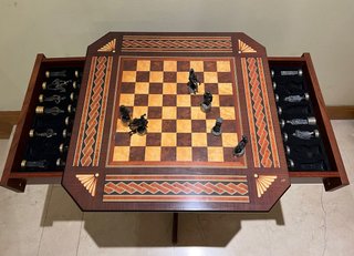Mesa de ajedrez vintage