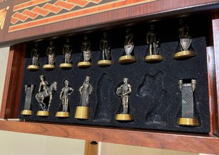 Mesa de ajedrez vintage