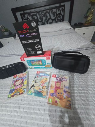 Nintendo Switch Lite Verde + Accesorios