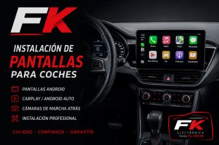 Montaje de pantallas y altavoces para coches