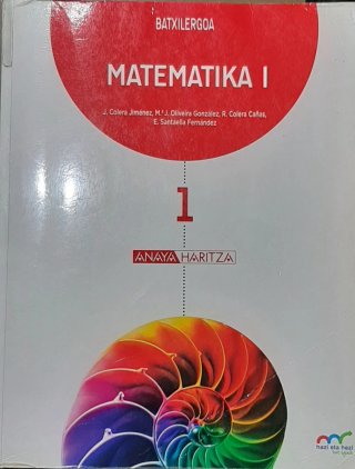 Matematika I, 1 Batxilergoa