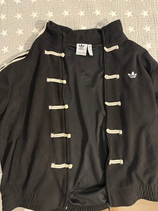 Chaqueta Adidas Negra Estilo Chino