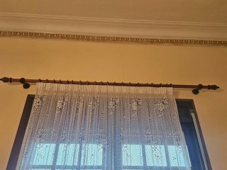 Soporte para cortinas de madera
