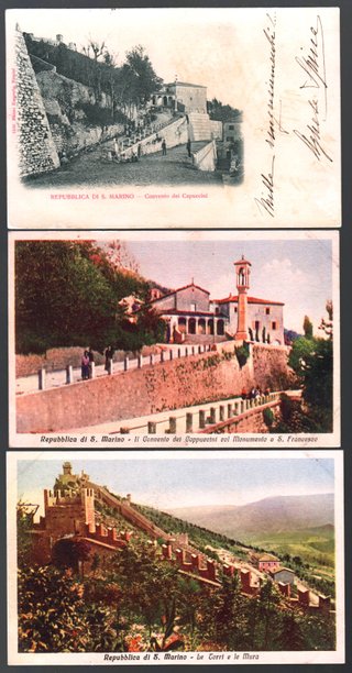 Lotto 17 Cartoline Viaggiate '900+Album SAN MARINO