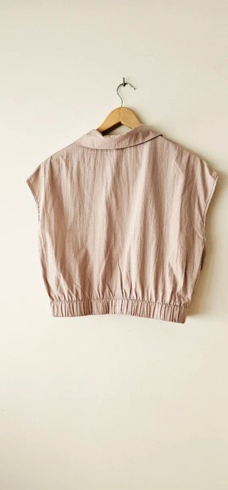 Conjunto Falda y Chaleco T.L Beige