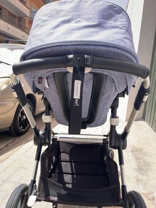 Coche Bebé Bugaboo Fox 2 Azul . Bolso a juego .
