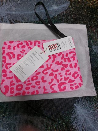 Pochette Saint Barth donna polso leopardata