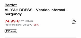 Vestido cruzado de malla burgundy