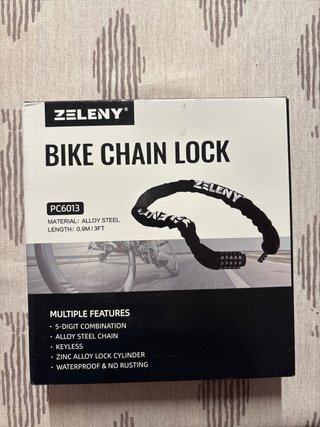 Candado Cadena Bici ZELENY 0.9m