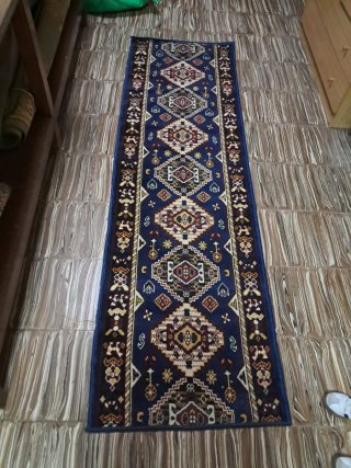 Pareja Alfombras Pasilleras Estilo Persa