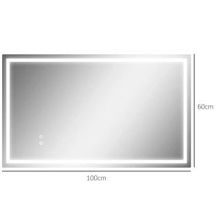 Specchio per Bagno con Luci LED Regolabili a 3 Col