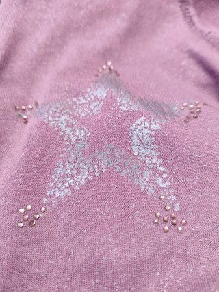 Sudadera Bershka Morada Talla M Estrella