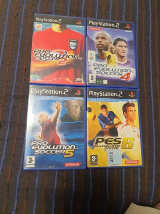 Lote 4 Juegos PS2 Pro Evolution Soccer
