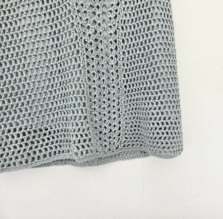 Mini abito crochet blu Zara