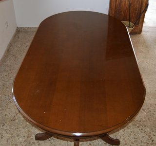 Mesa comedor vintage extensible madera