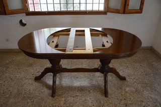 Mesa comedor vintage extensible madera