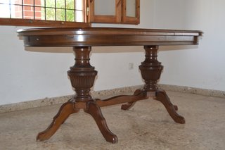 Mesa comedor vintage extensible madera