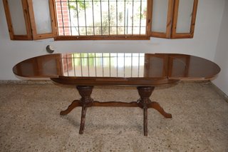Mesa comedor vintage extensible madera