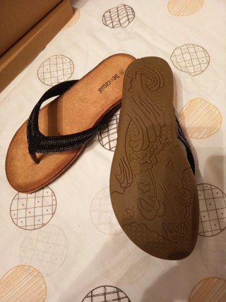 Sandalias Be Casual Negras Talla 38