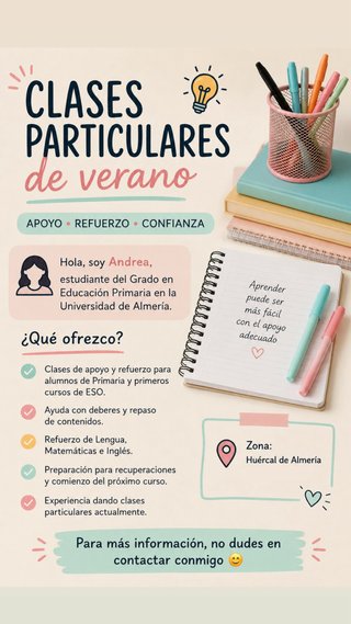 Anuncio de clases particulares
