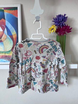 Camiseta infantil Zara estampada Talla 86 cm