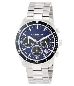 Reloj Coach Hombre Azul y Plateado