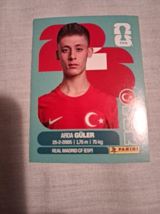 Cromo Arda Güler Mundial 2026 Turquía