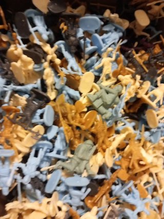 Lotto di soldatini di plastica