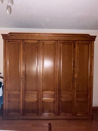 Dormitorio Matrimonio Completo Madera Roble.