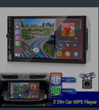 Radio 2DIN con Cámara CarPlay Android Auto