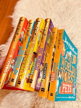 (8-12)Lote 6xlibros David Walliams World's Worst
