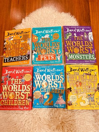 (8-12)Lote 6xlibros David Walliams World's Worst